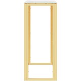  Konzolni stol zlatni 70 x 30 x 70 cm nehrđajući čelik i staklo | shoptok.hr