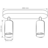 LED RGBW prigušiva kupatilska spot svetiljka TURYN 2xGU10/6W/230V IP44 bela | Eponuda.com