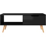 vidaXL stolić za kavu visoki sjaj crni 100 x 49,5 x 43 cm od iverice | shoptok.hr