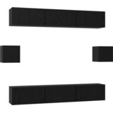  Komplet TV omaric 8 pcs Črni hrast 60 x 30 x 30 cm, (5000132771) | Shoptok.si