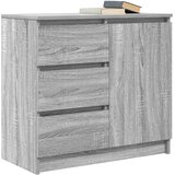  Komoda s ladicom siva sonoma 71x35x65 cm konstruirano drvo | shoptok.hr