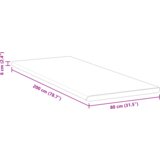  Jastučići za madrace Bijelo 80 x 200 cm | shoptok.hr