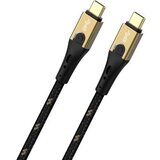 Oehlbach USB kabel USB 3.2 gen. 2 (USB 3.1 gen. 2) USB-C® vtič\, USB-C® vtič 1.00 m črna/zlata D1C9531, (20416117) | Shoptok.si