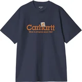 Carhartt WIP S/S Label Script T-Shirt Blue