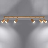  Stropna svetilka BERG 6 iz naravnega lesa, (21347688) | Shoptok.si