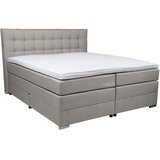 Boxxx BOXSPRING POSTELJA 160 cm x 200 cm , tekstil siva Cene
