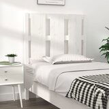 Maison Chic posteljno vzglavje - vzglavna omarica - nočna omarica belo 80,5x4x100 cm trdna borovina, (21706440) | Shoptok.si