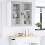  Zidni kuhinjski ormarić 2 pcs Betonski sivi 40 x 31 x 80 cm | shoptok.hr