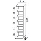 MID.YOU Regal Elementa, Bela, Barva Hrasta | Shoptok.si
