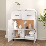  Komoda bijela 69 5x34x90 cm od konstruiranog drva | shoptok.hr