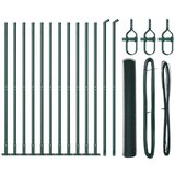 vidaXL set ograj Set 2 Temno zelena Kovina, plastični premaz 25 x 1 m | Shoptok.si