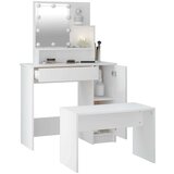  Set toaletnog stolića LED bijeli od konstruiranog drva | shoptok.hr
