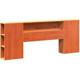 Krevet s regalom za knjige bez madraca 200x200 cm masivno drvo | Eponuda.com