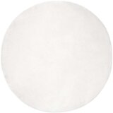 Faux Rabbit Fur Rug Olite Bijelo Ø 100 cm Poliester | shoptok.hr