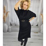 Pri Knitted midi dress with belt and bat sleeves ALENA | shoptok.hr