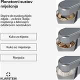 Klarstein Bella Evo kuhinjski robot | planetarni sustav miješanja | 3 nastavka za miksanje | 1500 W | 5 L | shoptok.hr
