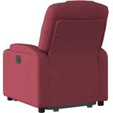  Električni naslonjač na podizanje od tkanine boja vina | shoptok.hr