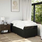  Krevet s oprugama i madracem crni 90x200 cm od tkanine | shoptok.hr