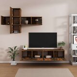 vidaXL 7-dijelni set TV ormarića boja dimljenog hrasta drveni | shoptok.hr