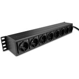 Lindy 73025 power distribution unit (PDU) 8 AC outlet(s) 1.5U Black | shoptok.hr