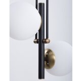 Squid Lighting črna/bela stropna svetilka s steklenim senčilom ø 15 cm Libra | Shoptok.si