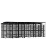  kavez za pse s krovom čelični 12,9 m² | Eponuda.ba