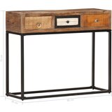  Konzolni stol zlatni 90 x 30 x 75 cm masivno obnovljeno drvo | Eponuda.com
