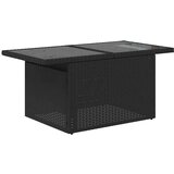  Vrtna garnitura - 7-dijelni set vrtnih sofa od poliratana s jastucima crni bagrem - Crna 1 | shoptok.hr
