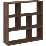vidaXL Pregrada s knjižno omaro rjavi hrast 102x29x103,5 cm inž. les | Shoptok.si