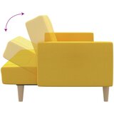  Dvosjed na razvlačenje od tkanine žuti | Eponuda.com