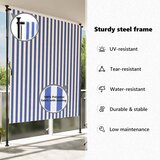  Vanjska roleta plavo-bijela 200 x 270 cm od tkanine i čelika | shoptok.hr