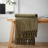 Catherine Lansfield Kaki zelena deka od šenila 130x170 cm Wilson – | shoptok.hr