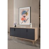 Hanah home komoda s ladicama, antracit Slike