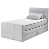 MID.YOU POSTELJA BOXSPRING 120 cm x 200 cm , tekstil, leseni material svetlo siva | Shoptok.si
