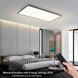 Brilagi - LED prigušiva plafonsko svetlo SLIMFRAME LED/80W/230V 120x60 cm crna + daljinski upravljač | Eponuda.com