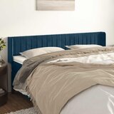  Uzglavlje s ušima tamnoplavo 203x16x78/88 cm baršunasto | shoptok.hr