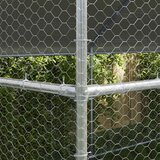  Kavez za piliće 3 kom. Srebrno 600 x 200 x 200 cm Čelik i PE | shoptok.hr
