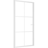  Unutarnja vrata 102 5x201 5 cm bijela od ESG stakla i aluminija | shoptok.hr