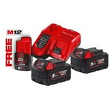Milwaukee Set baterija 18V i punjača – M18NRG-502 | Eponuda.com