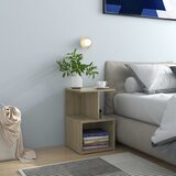 vidaXL Nočna omarica sonoma hrast 35x35x55 cm iverna plošča Cene