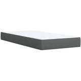 vidaXL Krevet s oprugama i madracem tamnosivi 90x200 cm od tkanine | shoptok.hr