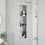  Ničica za tuš Srebrno 90 x 20 x 9.5 cm Nehrđajući čelik | shoptok.hr