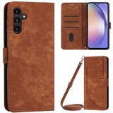 INORCO Ovitek za telefon z vtisnjenimi črtami za Samsung Galaxy A34 5G PU usnjen ovitek s stojalom in preklopno denarnico, (22035765) Cene