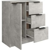  Komoda siva boja betona 60x30x70 cm od konstruiranog drva | shoptok.hr