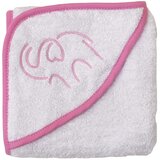 Baby Textil peškir za bebe sa kapuljačom Slonče Roze | ePonuda.com