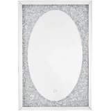 XORA STENSKO OGLEDALO, 90/60/4,6 cm steklo, leseni material Cene