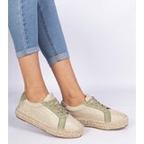Gemre Green women's lace-up espadrilles Malsi | shoptok.hr