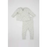 Defacto Baby Boy Star Patterned Waffle 2 Piece Set