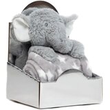 Bbo set plišana igračka + ćebence Grey Elephant Cene