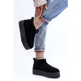 Boto FD1 Suede Snow Boots On Platform Black Corcoran | shoptok.hr